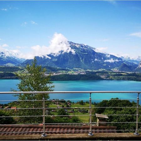 Chalet With View Of The Mountains And The Thun Lake Sigriswil Luaran gambar