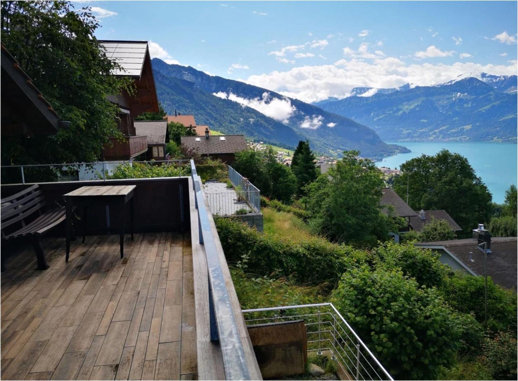 Chalet With View Of The Mountains And The Thun Lake Sigriswil Luaran gambar
